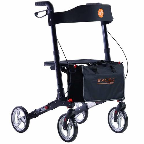 Excel Rollator Triple Motion | Kleur: mat grijs | Dubbel ink, Diversen, Verpleegmiddelen, Ophalen of Verzenden