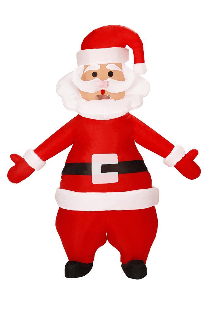 KIMU® Opblaas Kostuum Kerstman Opblaasbaar Pak Kerstmanpak M, Kleding | Heren, Carnavalskleding en Feestkleding, Kleding, Nieuw