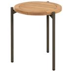 Yoga bijzettafel 45xH55 cm aluminium teak terre 4 Seasons, Ophalen of Verzenden, Nieuw
