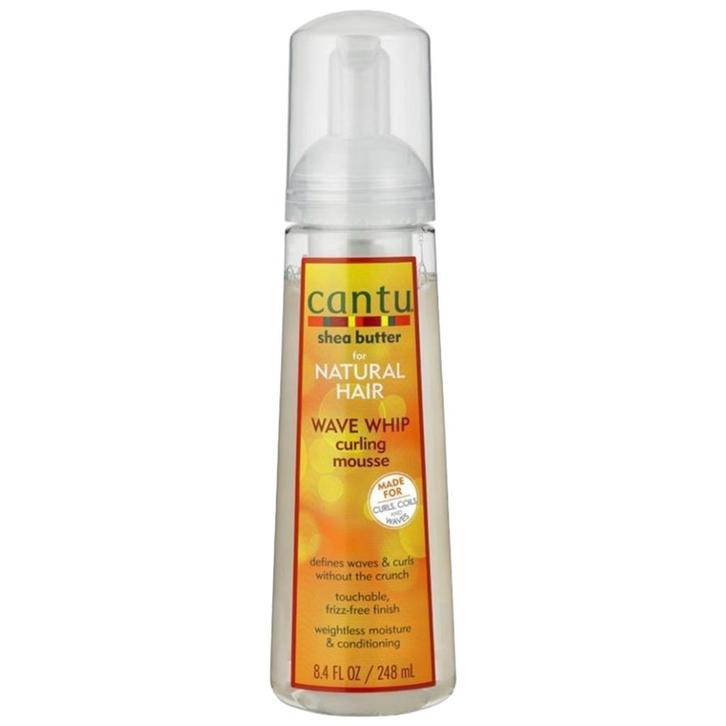 Cantu  Shea Butter  Wave Whip  Curling Mousse  248 ml, Sieraden, Tassen en Uiterlijk, Uiterlijk | Haarverzorging, Nieuw, Verzenden