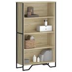 vidaXL Boekenkast 80x31x137,5 cm bewerkt hout sonoma, Huis en Inrichting, Kasten | Boekenkasten, Minder dan 50 cm, Verzenden, 75 cm of meer