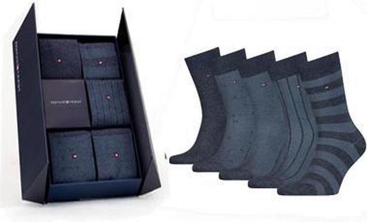 Tommy Hilfiger - Maat 39/42 5P GIFTBOX BIRDEYE Mannen Sokken, Kleding | Heren, Sokken en Kousen, Verzenden