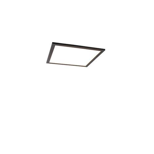 LED paneel zwart 40 cm incl. LED met afstandsbediening -, Huis en Inrichting, Lampen | Plafondlampen, Nieuw, Kunststof