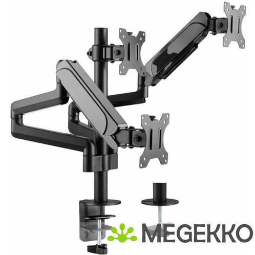 Equip 650134 triple monitorarm Zwart, Computers en Software, Monitoren, Nieuw, Verzenden