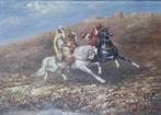 Europese school (XX) - Beduini a cavallo, Antiek en Kunst, Kunst | Schilderijen | Klassiek