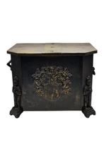 Krat - massief brons - Antieke middeleeuwse schatkist, Antiek en Kunst