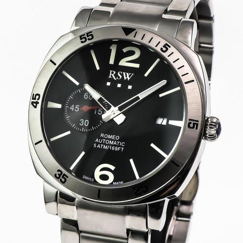 RSW - Automatic Swiss Watch - RSWA154-SS-3 - Zonder, Sieraden, Tassen en Uiterlijk, Horloges | Heren