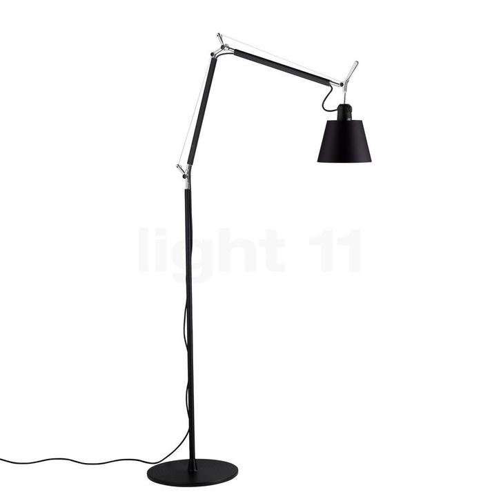 Artemide Tolomeo Basculante Terra All-Black, zwart - exklusi, Huis en Inrichting, Lampen | Vloerlampen, Nieuw, Verzenden