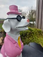 Beeld, Mister dog in smoking - 31 cm - polyresin