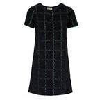 Friendly Sweater • zwart groen geruite jurk • L, Kleding | Dames, Verzenden, Zwart, Maat 42/44 (L), Nieuw