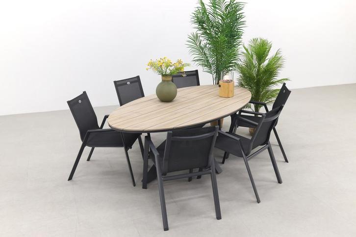 Taste Belmond / GI Edison 220x115 cm. - ovale tuinset, Tuin en Terras, Tuinsets en Loungesets, Tuinset, Nieuw, Overige materialen