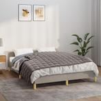 vidaXL Verzwaringsdeken 137x200 cm 10 kg stof grijs, Huis en Inrichting, Slaapkamer | Beddengoed, Verzenden, Nieuw, Grijs