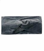 Haarband Twist Velvet Grijs, Nieuw