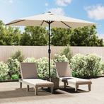 vidaXL Parasol vierhoekig zandwit 200 x 300 cm, Verzenden, Nieuw, 3 tot 4 meter