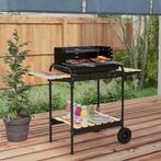 TRUUSK Houtskoolgrill Van Metaal BBQ Smoker Met Wielen, In H, Tuin en Terras, Houtskoolbarbecues, Verzenden, Nieuw, TRUUSK