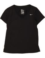 NIKE Womens Dri Fit T-Shirt Top UK 12 Medium Black Polyester, Kleding | Dames, Verzenden, Nieuw
