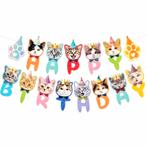 Banner Happy Birthday Cats XL, Verzenden, Nieuw