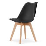 Eetkamerstoel MARK - set van 4 eettafel stoelen - zwart, Ophalen of Verzenden, Nieuw