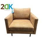 Fauteuil - Daisy - leer Colorado cognac, Huis en Inrichting, Fauteuils, Ophalen of Verzenden, Nieuw, Leer