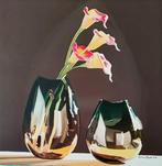 Antonio Perotti - Still Life Vasi in vetro con fiori