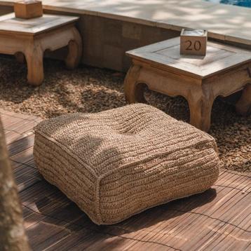 De Padar Poef – Natuurlijke elegantie voor jouw interieur beschikbaar voor biedingen