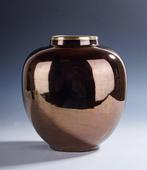 Boch Frères, La Louvière - Vaas - Art Deco siervaas met, Antiek en Kunst