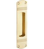 Schuifdeurkom Art-Deco messing ongelakt, Ophalen of Verzenden, Nieuw