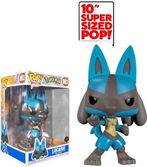 Funko POP! Vinyl Games Pokémon 10 Inch Super Size-Lucario, Verzamelen, Beelden en Beeldjes, Nieuw, Ophalen of Verzenden
