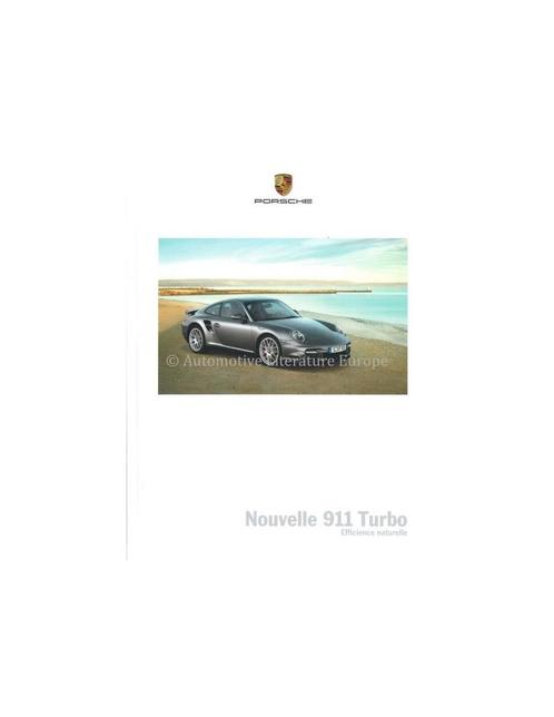 2010 PORSCHE 911 TURBO HARDCOVER BROCHURE FRANS, Boeken, Auto's | Folders en Tijdschriften, Porsche