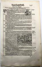 3 folios with woodcuts by Hans Holbein, Heinrich Vogtherr &, Antiek en Kunst