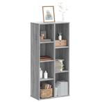 vidaXL Boekenkast 50x25x105 cm bewerkt hout grijs sonoma, Huis en Inrichting, Kasten | Boekenkasten, Verzenden, Nieuw, Overige houtsoorten