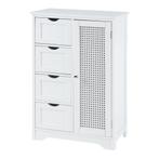 [en.casa] Badkamerkast Karlsøy 80x55x30 cm wit, Huis en Inrichting, Badkamer | Badkamermeubels, Verzenden, Nieuw