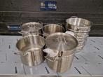 Pannen set | Hendi kitchen line | 4 stuks met toebehoren, Gebruikt, Overige typen
