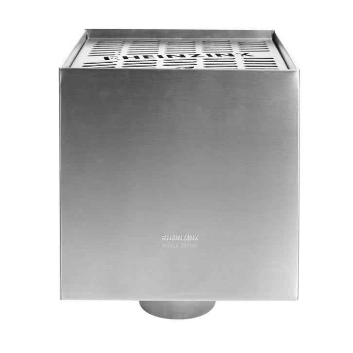 RHEINZINK Vergaarbak Kubus met afdekrooster 200 walsblank, Doe-het-zelf en Verbouw, Overige Doe-het-zelf en Verbouw, Ophalen of Verzenden