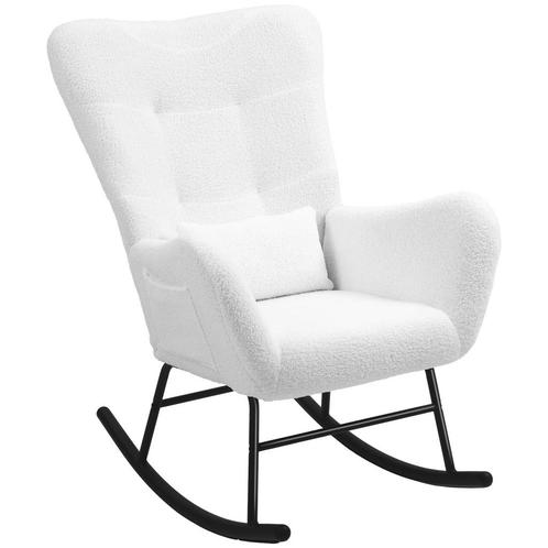 TRUUSK Schommelstoel, Schommelstoel Met Teddy-stoflook, Arml, Huis en Inrichting, Stoelen, Nieuw, Verzenden