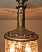 Lamp - Franse Lantaarn Kroonluchter - 60 cm - Koper, Glas, Antiek en Kunst