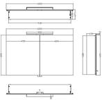 Xellanz Bright Spiegelkast Met LED - 100x60x14cm, Ophalen of Verzenden, Nieuw