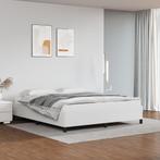 vidaXL Bedframe kunstleer wit 180x200 cm, Overige materialen, Eenpersoons, Verzenden, Wit