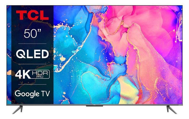 TCL 50C635 - 50 Inch 4K Ultra HD LED Google Android TV, Audio, Tv en Foto, Televisies, 100 cm of meer, Smart TV, 4k (UHD), Zo goed als nieuw