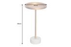 Side table TRAYFUL 60cm wit marble base gouden frame and top, Huis en Inrichting, Tafels | Sidetables, Ophalen of Verzenden, Nieuw