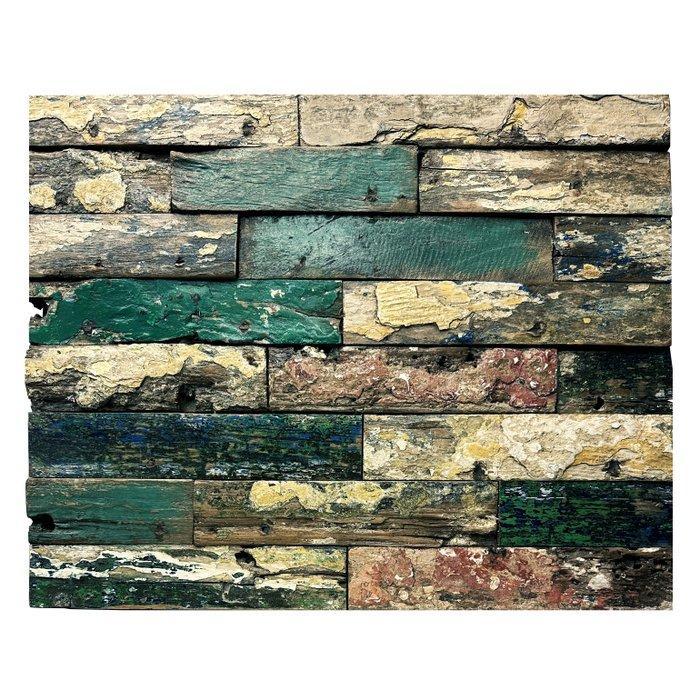 Old & Original boothout paneel - Indonesië, Antiek en Kunst, Kunst | Niet-Westerse kunst