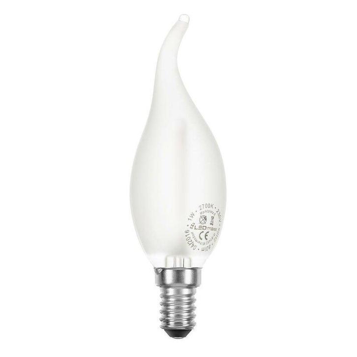 Ledmaxx LED Tip Kaarslamp E14 2W 249lm 2200K Mat Niet-Dim..., Huis en Inrichting, Lampen | Overige, Nieuw, Ophalen of Verzenden