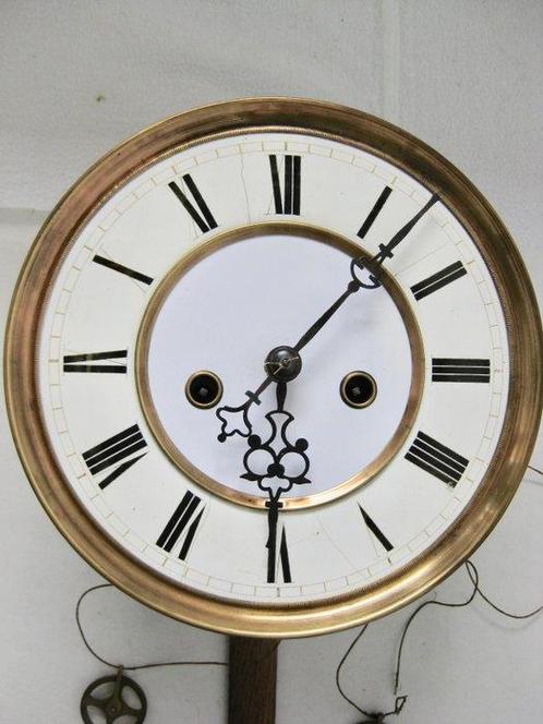 Regulateur met dubbel gewicht - Messing, Metaal - 1880-1920, Antiek en Kunst, Antiek | Klokken