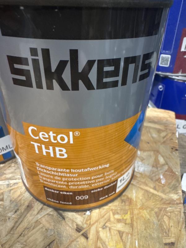 Sikkens Cetol THB - 009 donker eiken - 1 liter, Doe-het-zelf en Verbouw, Verf, Beits en Lak, Verf, Overige kleuren, Nieuw, Minder dan 5 liter