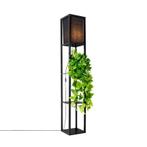 Moderne vloerlamp zwart met stoffen kap - Stojan, Huis en Inrichting, Lampen | Vloerlampen, Nieuw, Overige materialen, Modern