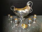 P.T. - Drankservies (8) - Zilver - PUNCH-SERVICE, Antiek en Kunst, Antiek | Goud en Zilver