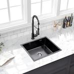 Spoelbak | Keuken wasbak | Gootsteen | 59x44x20 | Zwart, Huis en Inrichting, Keuken | Keukenelementen, Verzenden, Nieuw