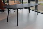 Cartel Living Dani massief eiken eettafel  zwart 260 cm, Huis en Inrichting, Tafels | Salontafels, 50 tot 75 cm, Nieuw, 200 cm of meer
