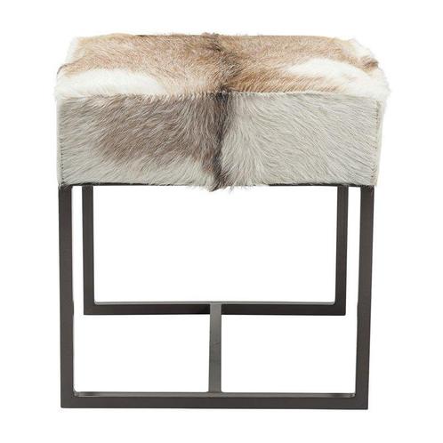 *WOONWINKEL* Kare Design Country Life Vierkante Hocker Geit, Huis en Inrichting, Banken | Voetenbanken en Poefen, Nieuw, Leer