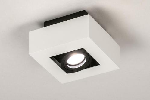 Rietveld Plafondlampen - Wit, Zwart - Metaal, Huis en Inrichting, Lampen | Plafondlampen, Verzenden